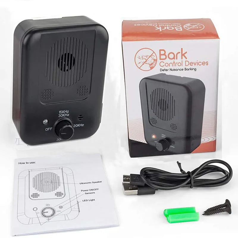 Ultrasonic Dog Repeller anti Barking Device Dog Barking Control Devices Stop Barking Dog Devices Outdoor Bark Deterrent Silencer